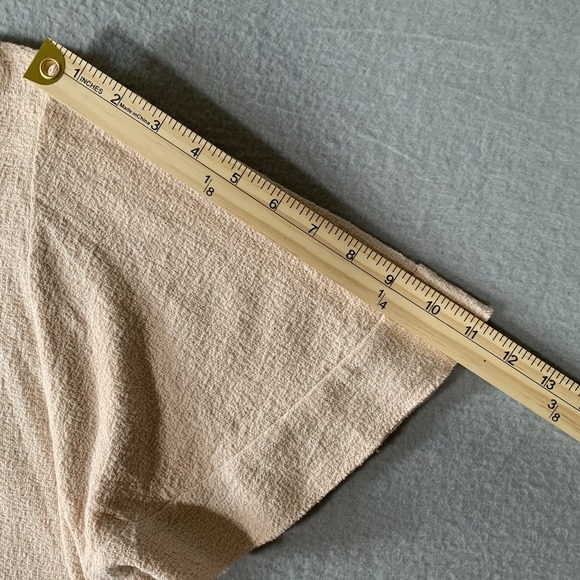 Madewell Texture & Thread Flutter Sleeve Blush‎ Pink U-Hem Top Shirt Size Small - Picture 5 of 7